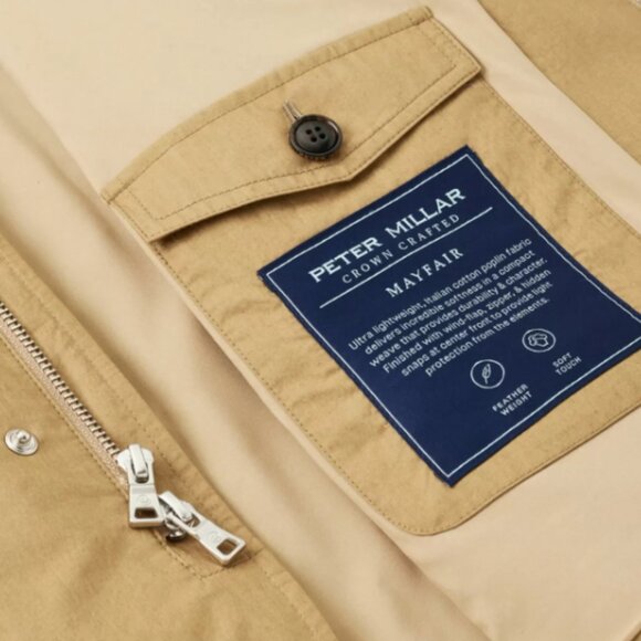 Peter Millar Mayfair Zip Blazer Summer Dunes MS24XZ74 XXL NWT $595 - Picture 4 of 4